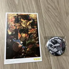 ポケミク 缶バッジ ポストカード あく 初音ミク