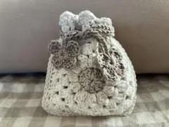 グラニースクエア巾着袋コットン100%