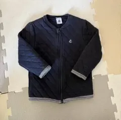 プチバトー　ネイビー キルティングアウター 24m/86cm