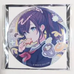 プロセカ Birthday バースデー グリッター缶バッジ 朝比奈まふゆ