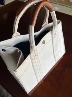 【美品】US POLO ASSN ホワイト キャンバス バッグ