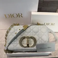 Dior【 極美品】Caro スモールバッグ カナージュ カーフ 未使用に近いのサムネイル