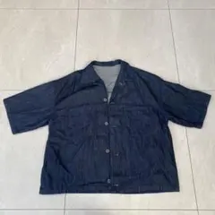 ダークデニム ショートスリーブシャツ