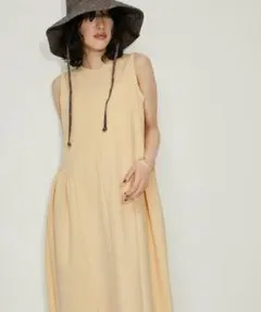 【洗える・ストレッチ】サイドギャザーワンピース ADAM ET ROPE'