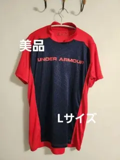 UNDER ARMOUR アンダーシャツ L レッド/ネイビー
