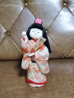 木目込人形 日本人形 舞妓 扇子 伝統工芸品 姫人形