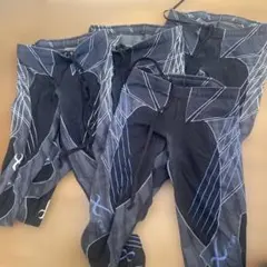 4枚まとめて★cw-xストレッチタイツ Sサイズ ブラック/グレー