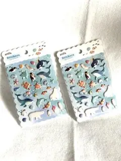 新品 amifa Stickers プクプク シール アクアリウム 2枚セットのサムネイル
