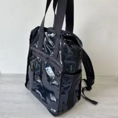 LeSportsac×ひとりっぷ】コラボ 2WAYリュック トート ラメ 紺 - メルカリ