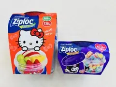 限定商品 Ziploc ジップロック ハローキティ 2個セット 食品保存容器