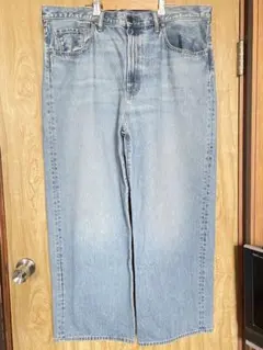 GU バギージーンズ 63 BLUE W40 大きいサイズのサムネイル