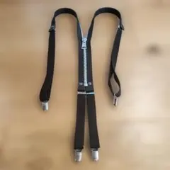 obeliskブラックジッパーサスペンダー