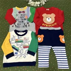 美品　ホットビスケッツ　トレーナー　ロンT パンツ　トレーナー 80cm