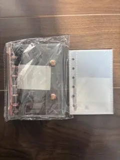 シール帳　クリアバインダー　A7 リフィルセット　ピンクゴールド　大人気