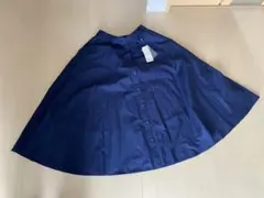 ユニクロ　フロントボタンサーキュラースカート　L