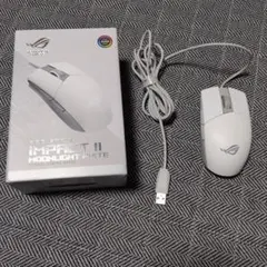 【中古】ROG Strix Impact II Moonlight White