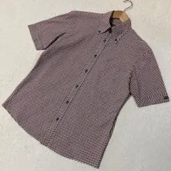 BURBERRY BLACK LABEL ギンガムチェックボタンダウンシャツ美品