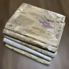 袋帯4点まとめ売り☆風景画 化繊③