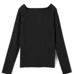 GRL スクエアネックリブニットトップス Sサイズ[rut072]