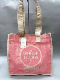 【新品未使用】WHOLE FOODS MARKETパイナップル柄トートバッグPK