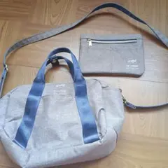 anello　ショルダーバッグ　2way ポーチ付き　茶系