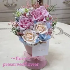 Saleレッド&ブルーバラ2点セット♪*¨…♫ ボトルフラワー | Mercari