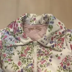 【美品110】ハッカキッズ 花柄キッズジャケット ダウン コート