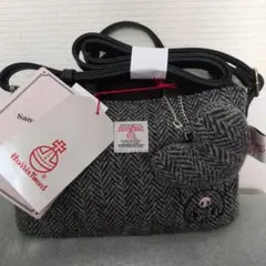 HARRIS TWEED®︎ × クロミ ショルダーバッグ 約14×23×9㎝