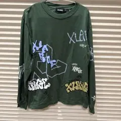 XLARGE ダークグリーン 長袖Tシャツ Sサイズ