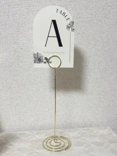 テーブルナンバー 22cmスタンド付き（A〜J） 結婚式 ウェディング