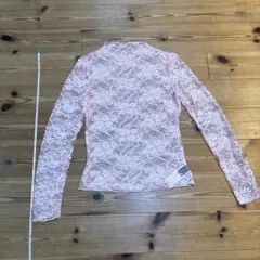 ダンス衣装SHEIN ピンク レース 長袖 トップス XS