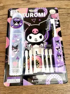 KUROMI クロミ こどもハピカ こども用 電動 歯ブラシ 6本付 日本製