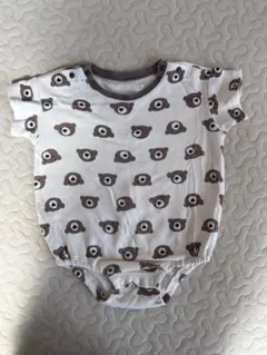 クマ柄ロンパース