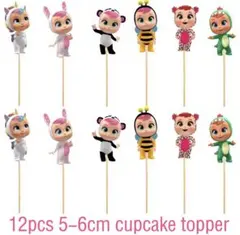 Cry Babiesed クライベイビーズ　12pcs カップケーキトッパーのサムネイル