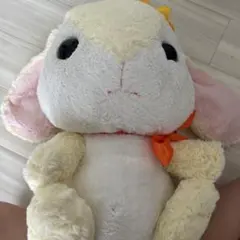 ぽてうさろっぴー ウサギ型ぬいぐるみ クリーム色