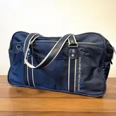 ベネトン ナイロン スクールバッグ ネイビー スクバ 傷汚有