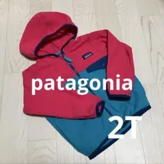 Patagonia フリースジャケット ピンク/ターコイズ　2T