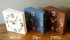 モフ 立体(ホワイト) 無音 両面壁掛け時計 両面時計 おしゃれ インテリアのサムネイル