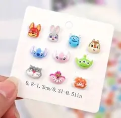 アニメキャラクター デコレーションパーツ セット　25個セット　　B