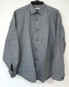 90s agnès b. homme チェックシャツ グレー系 サイズ3のサムネイル