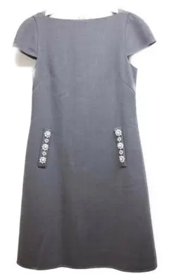 FOXEY フォクシー スクエアネックワンピース 40 ロイヤルブルー 現行