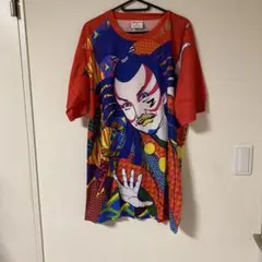 カラフルな歌舞伎風半袖Tシャツ ももクロ夏菜子Tシャツ