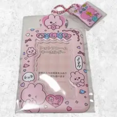 【新品】チェゴシム　フォトフレームキーホルダー　トレカホルダー　ピンク