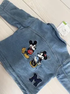 ◾️petit main◾️ミッキーマウス刺繍◾️デニムジャケット◾️80