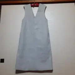 ロペピクニック ジャンバースカート ライトグレー 厚地 暖かい！美品