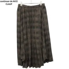 continuier de NICE CLAUP チェック柄プリーツスカート
