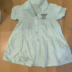 本日までの掲載です　ANAP 半袖ワンピース ミントグリーン　120cmのサムネイル