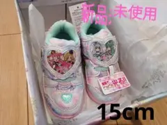 新品未使用♥プリキュア　スニーカー　ピンク　光る　15cm