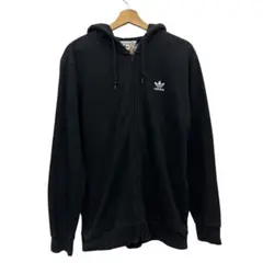 adidas ブラック ジップアップパーカー　アディダス
