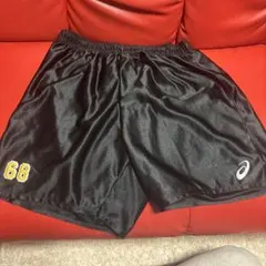 ASICS ブラックパンツ 68サイズ